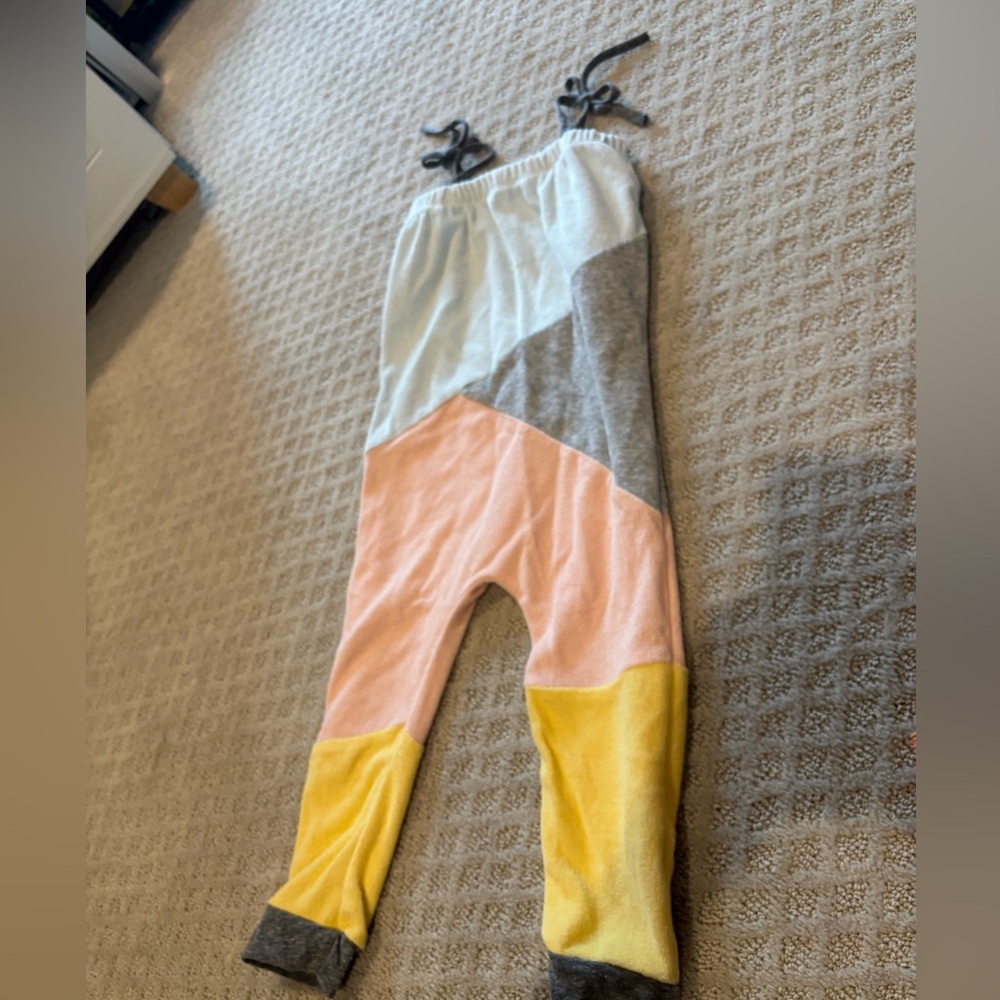 Colorful Kids Patchwork Overalls